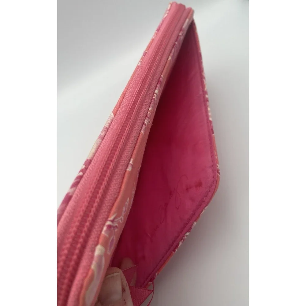Vera Bradley Large Zip Wallet Travel Organizer Hope Toile Retired Pattern - Picture 8 of 16